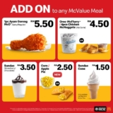 Enjoy Exciting Add-Ons to Your McValue Meal at McDonald’s Malaysia!