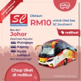 redBus x SC Southern tickets RM10 Off Promotion