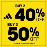 Adidas fantastic 40% discount @ Design Village Outlet Mall