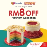 Bite into Savings: RM8 OFF Platinum Cakes & 28% OFF Self-Care Gift Sets on Lazada Aug 25-27