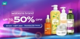 Stock Up & Save Big at the Watsons Brand Concourse: 50% OFF & More August – Sept 2024