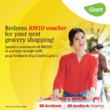 Stock Up and Save RM10 at Giant with Your AmBank Visa Card!