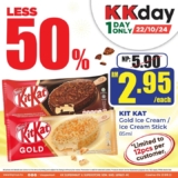 KitKat Ice Cream: 50% Off – A One-Day Sweet Treat!