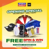 Sports Direct Melawati Mall, KL – Opening Special Extravaganza!