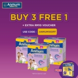 Buy 3 Anmum Essential Step 3 / 4 to Get Another Anmum Essential Gold for free
