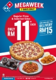 Domino’s Megaweek Returns! Regular Pizzas for RM11