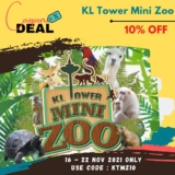 KL Tower Mini Zoo Ticket 10% Off Promo Code
