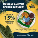 OlarMe Food Delivery 15% + 10% Off December Promo Code