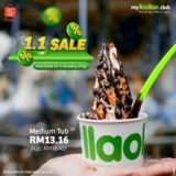 llaollao 1.1 Sale Medium Tub at only RM13.16