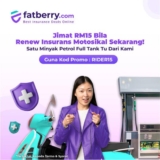 Fatberry Free RM15 Off Promo Code to renew motorcycle insurance