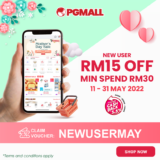 PGMall New User Discount Voucher 2022 – Download the App and Claim RM15 Off!