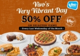 Vivo’s Very Vibrant Day: 50% Off Selected Pizzas on Last Wednesday of the Month