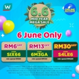 Watson’s 6.6 MEGA SALE 2022 –  Up to RM30 off voucher codes for claim!