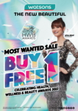 Watson’s Malaysia Biggest Sale of BUY 1 FREE 1 Promotion 2022