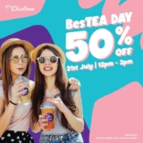 Chatime Offer 50% Discount on Second Cup of Tea on BesTEA Day 2022