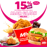 MarryBrown Alor Gajah, Melaka Outlet Extra 15% Off Promotion