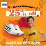 Sports Direct Thanksgiving Day 2022 Extra 25% Off Promotion