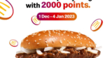 McDonald’s Free Prosperity Burger For 2000 Points With MyMcD Rewards