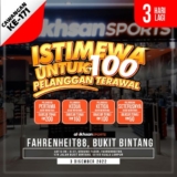 Al-Ikhsan Sports Fahrenheit 88 Outlet Opening Free RM200 Vouchers Giveaways