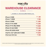 Mac City iPhone & Apple Gadgets Biggest Ex-Demo Clearance at Amcorp Mall Petaling Jaya