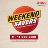 SOGO Weekend Saver for 9 – 11 Dec 2022