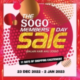 SOGO Members’ Day Sale December 2022