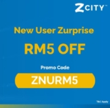 ZCITY RM5 Off New User Voucher Code Dec 2022