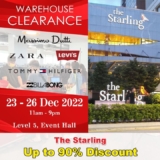 Shoppers Hub Biggest Branded Fashion ClearanceUp to 90% Item start from RM 5 @ Starling Mall