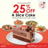 Secret Recipe Slice Cake 25% Off Promotion on  25 Dec 2022