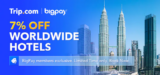 Trip.com 7% OFF on all hotel bookings with BigPay