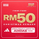 Adidas x Sports Direct Free RM50 Christmas Rewards