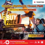 BUY 1 FREE 1 Genting Skyworlds Theme Park ticket from Senheng App Ticketing!
