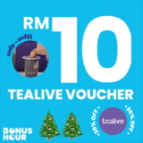 Tealive RM10 Voucher is redeemable at just 700 BonusLink Points