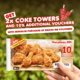 Marrybrown Free 10% VOUCHER with 2 COKE TOWER Redemptions