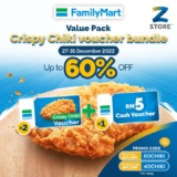 Up to 60% Off on FamilyMart Crispy Chiki Bundle + FREE RM5 FamilyMart e-Voucher