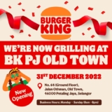 Burger King PJ Old Town Opening Free Burgers Giveaway