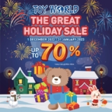 TOY WORLD The Great Holiday Sale up to 70% Off Promotion Dec 2022