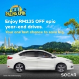SOCAR RM135 Off Promo Code Dec 2022