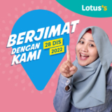 Lotus’s Berjimat Dengan Kami Sale 28 Dec 2022
