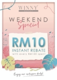 WINNY RM10 Instant Rebate Sale Dec 2022 @ Freeport A’Famosa Outlet