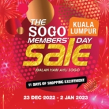 SOGO KL Members Day Sale December 2022