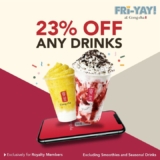 Gong Cha Beverages Extra 23% Off Promotion on Jan 2023