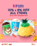 Baskin Robbins 15% + 8% Off Promotion