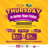 AEON Thursday is Better than Friday Sale on 29 Dec 2022