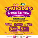 AEON Thursday is Better Friday Sale on 5 Jan 2023