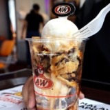 A&W signature fluffy waffles with CRISPY’s chocolate rice Limited Time Deal