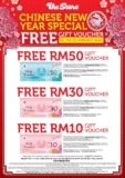 THE STORE – CHINESE NEW YEAR SPECIAL! FREE GIFT VOUCHER on 18 – 23 Jan 2023