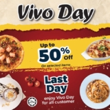 Vivo Pizza up to 50% Off Vivo Day Promotion on January 2023