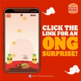 Burger King ONG Surprise Game Free e-coupon & E-greeting Cards Giveaways