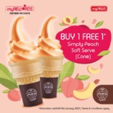 myNEWS FREE Maru Simply Peach Soft Serve with Purchase